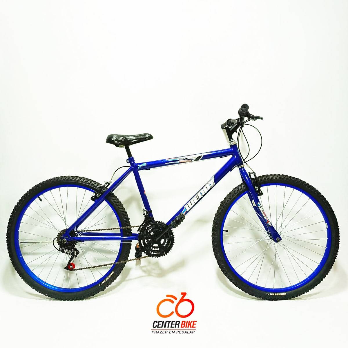 Bicicletas Aro 26 Masculina com 18 marchas azul - Center Bike João Pessoa